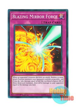 画像1: 英語版 SDPL-EN034 Blazing Mirror Force 業炎のバリア －ファイヤー・フォース－ (ノーマル) 1st Edition