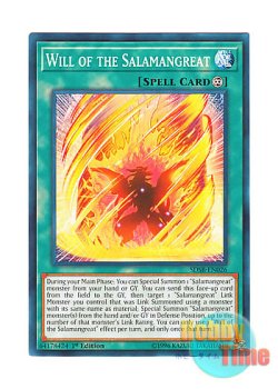 画像1: 英語版 SDSB-EN026 Will of the Salamangreat 転生炎獣の意志 (ノーマル) 1st Edition