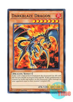 画像1: 英語版 SR02-EN006 Darkblaze Dragon ダークブレイズドラゴン (ノーマル) 1st Edition