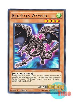 画像1: 英語版 SR02-EN010 Red-Eyes Wyvern 真紅眼の飛竜 (ノーマル) 1st Edition