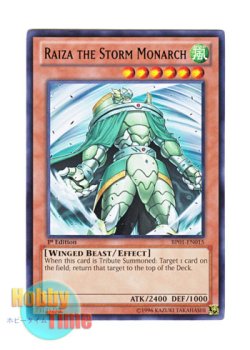 画像1: 英語版 BP01-EN015 Raiza the Storm Monarch 風帝ライザー (レア：ブラック) 1st Edition