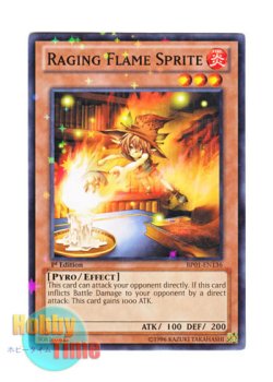 画像1: 英語版 BP01-EN136 Raging Flame Sprite 逆巻く炎の精霊 (スターホイルレア) 1st Edition