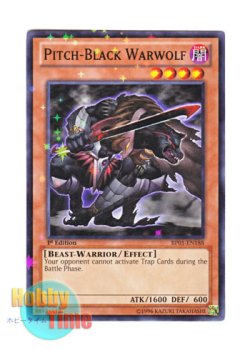 画像1: 英語版 BP01-EN188 Pitch-Black Warwolf 漆黒の戦士 ワーウルフ (スターホイルレア) 1st Edition