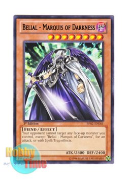 画像1: 英語版 BP02-EN061 Belial - Marquis of Darkness 闇の侯爵ベリアル (レア：ブラック) 1st Edition