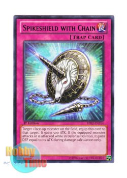 画像1: 英語版 BP02-EN214 Spikeshield with Chain 鎖付き尖盾 (レア：ブラック) 1st Edition