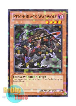 画像1: 英語版 BP02-EN030 Pitch-Black Warwolf 漆黒の戦士 ワーウルフ (モザイクレア) 1st Edition
