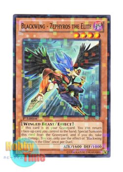 画像1: 英語版 BP02-EN098 Blackwing - Zephyros the Elite ＢＦ－精鋭のゼピュロス (モザイクレア) 1st Edition