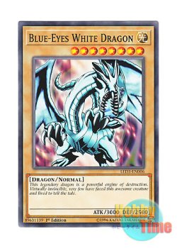 画像1: 英語版 LED3-EN006 Blue-Eyes White Dragon 青眼の白龍 (ノーマル) 1st Edition