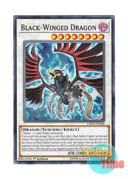 画像1: 英語版 LED3-EN028 Black-Winged Dragon ブラックフェザー・ドラゴン (ノーマル) 1st Edition