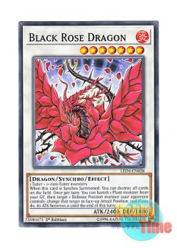 画像1: 英語版 LED4-EN028 Black Rose Dragon ブラック・ローズ・ドラゴン (ノーマル) 1st Edition