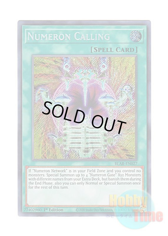 画像1: 英語版 BLAR-EN027 Numeron Calling ヌメロン・ダイレクト (シークレットレア) 1st Edition (1)