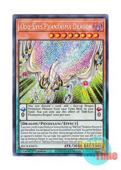 画像1: 英語版 BLCR-EN075 Odd-Eyes Phantasma Dragon オッドアイズ・ファンタズマ・ドラゴン (シークレットレア) 1st Edition