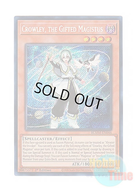 画像1: 英語版 BLMM-EN044 Crowley, the Gifted Magistus 天賦の魔導士クロウリー (シークレットレア) 1st Edition (1)