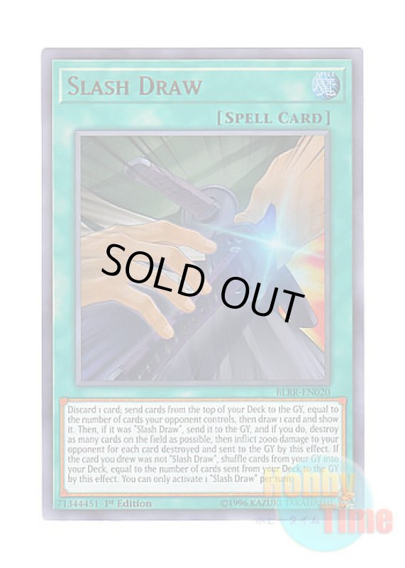 画像1: 英語版 BLRR-EN020 Slash Draw 一撃必殺！居合いドロー (ウルトラレア) 1st Edition (1)