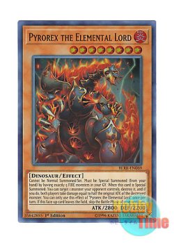 画像1: 英語版 BLRR-EN069 Pyrorex the Elemental Lord 炎霊神パイロレクス (ウルトラレア) 1st Edition