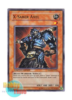 画像1: 英語版 HA01-EN010 X-Saber Axel Ｘ－セイバー アクセル (スーパーレア) Limited Edition