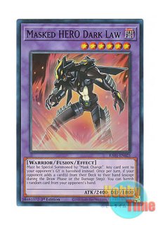英語版 RA01-EN025 Masked HERO Dark Law M・HERO ダーク・ロウ