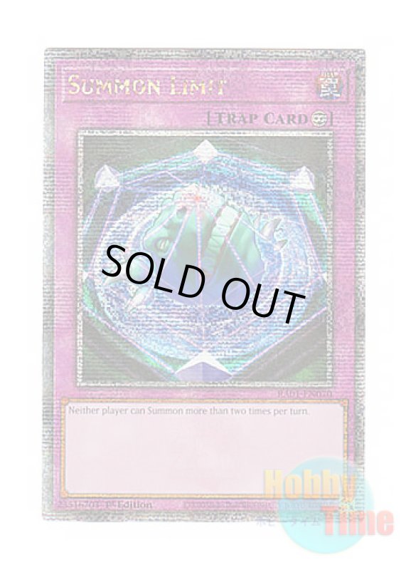 画像1: 英語版 RA01-EN070 Summon Limit サモンリミッター (クォーターセンチュリーシークレットレア) 1st Edition (1)