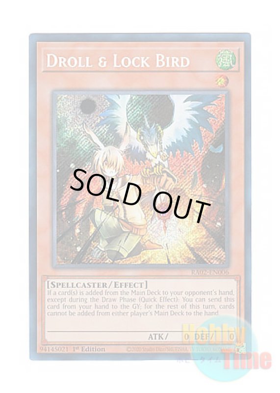 画像1: 英語版 RA02-EN006 Droll & Lock Bird ドロール＆ロックバード (シークレットレア) 1st Edition (1)