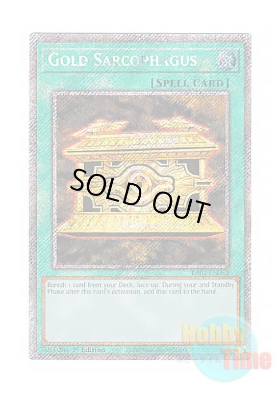 画像1: 英語版 RA02-EN052 Gold Sarcophagus 封印の黄金櫃 (プラチナシークレットレア) 1st Edition (1)