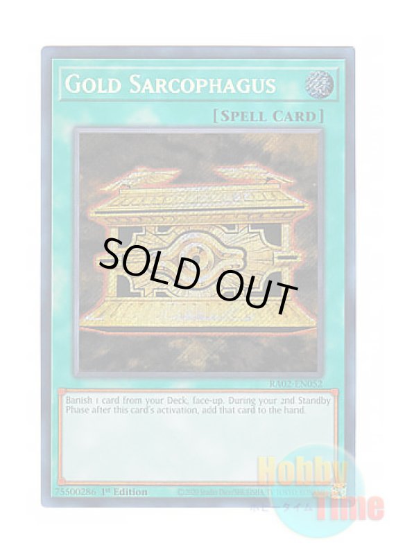 画像1: 英語版 RA02-EN052 Gold Sarcophagus 封印の黄金櫃 (シークレットレア) 1st Edition (1)