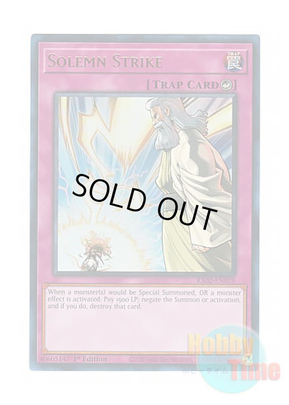 画像1: 英語版 RA02-EN079 Solemn Strike 神の通告 (ウルトラレア) 1st Edition (1)