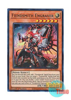 画像1: 英語版 RA04-EN049 Fiendsmith Engraver 魔を刻むデモンスミス (スーパーレア) 1st Edition