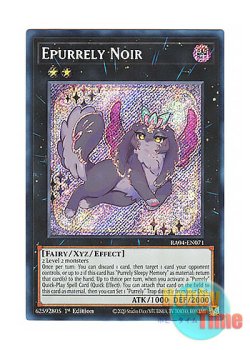 画像1: 英語版 RA04-EN071 Epurrely Noir エピュアリィ・ノアール (シークレットレア) 1st Edition