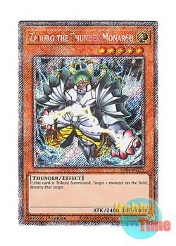 画像1: 英語版 RA04-EN125 Zaborg the Thunder Monarch 雷帝ザボルグ (プラチナシークレットレア) 1st Edition