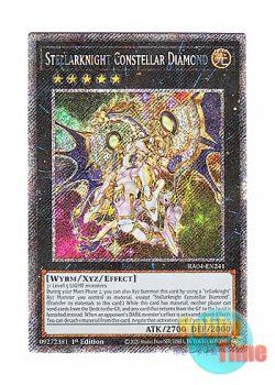 画像1: 英語版 RA04-EN241 Stellarknight Constellar Diamond 星輝士 セイクリッド・ダイヤ (プラチナシークレットレア) 1st Edition