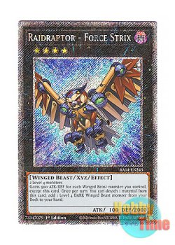 画像1: 英語版 RA04-EN243 Raidraptor - Force Strix RR－フォース・ストリクス (プラチナシークレットレア) 1st Edition