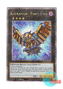 画像1: 英語版 RA04-EN243 Raidraptor - Force Strix RR－フォース・ストリクス (クォーターセンチュリーシークレットレア) 1st Edition