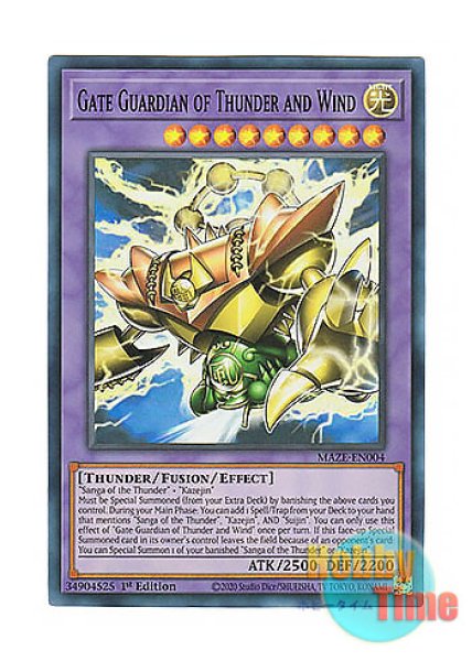 英語版 MAZE-EN004 Gate Guardian of Thunder and Wind 雷風魔神