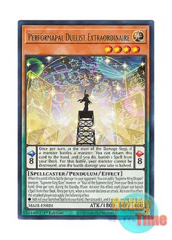 画像1: 英語版 MAZE-EN024 Performapal Duelist Extraordinaire EM稀代の決闘者 (レア) 1st Edition