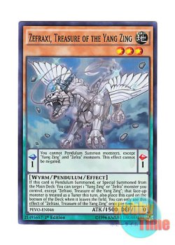 画像1: 英語版 PEVO-EN046 Zefraxi, Treasure of the Yang Zing 宝竜星－セフィラフウシ (スーパーレア) 1st Edition