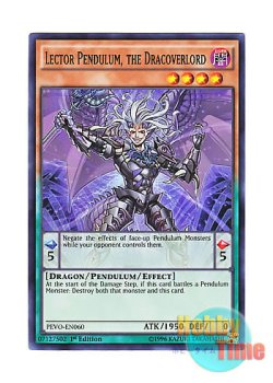 画像1: 英語版 PEVO-EN060 Lector Pendulum, the Dracoverlord 竜魔王レクターP (スーパーレア) 1st Edition