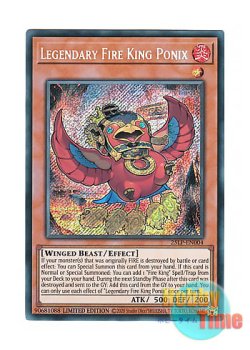 画像1: 英語版 25LP-EN004 Legendary Fire King Ponix 真炎王 ポニクス (シークレットレア) Limited Edition