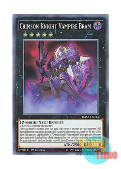 画像1: 英語版 DASA-EN013 Crimson Knight Vampire Bram 紅貴士－ヴァンパイア・ブラム (スーパーレア) 1st Edition