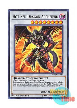 画像1: 英語版 HSRD-EN040 Hot Red Dragon Archfiend えん魔竜 レッド・デーモン (スーパーレア) 1st Edition