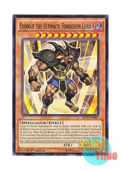 画像1: 英語版 MIL1-EN007 Exodius the Ultimate Forbidden Lord 究極封印神エクゾディオス (ノーマル) 1st Edition