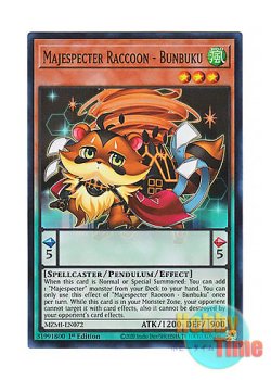 画像1: 英語版 MZMI-EN072 Majespecter Raccoon - Bunbuku マジェスペクター・ラクーン (スーパーレア) 1st Edition