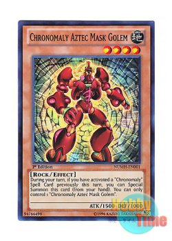 画像1: 英語版 NUMH-EN001 Chronomaly Aztec Mask Golem 先史遺産アステカ・マスク・ゴーレム (スーパーレア) 1st Edition