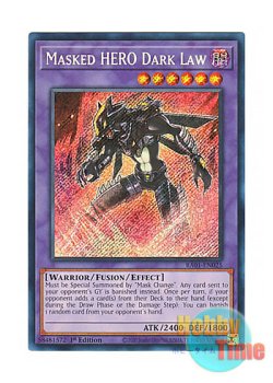 画像1: 英語版 RA01-EN025 Masked HERO Dark Law M・HERO ダーク・ロウ (シークレットレア) 1st Edition