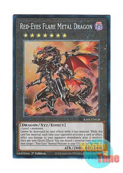 画像1: 英語版 RA01-EN038 Red-Eyes Flare Metal Dragon 真紅眼の鋼炎竜 (プリズマティックコレクターズレア) 1st Edition