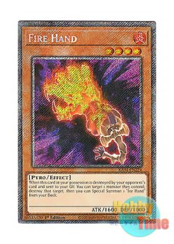 画像1: 英語版 RA04-EN224 Fire Hand ファイヤー・ハンド (プラチナシークレットレア) 1st Edition