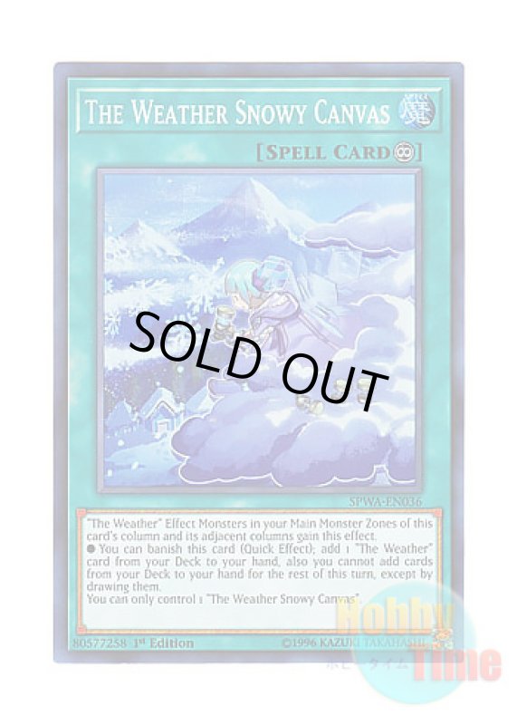 画像1: 英語版 SPWA-EN036 The Weather Snowy Canvas 雪の天気模様 (スーパーレア) 1st Edition (1)