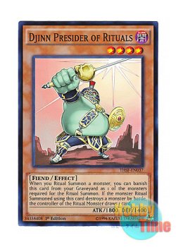 画像1: 英語版 THSF-EN037 Djinn Presider of Rituals 儀式魔人プレサイダー (スーパーレア) 1st Edition
