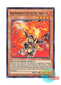 画像1: 英語版 CT11-EN003 Brotherhood of the Fire Fist - Gorilla 勇炎星－エンショウ (スーパーレア) Limited Edition