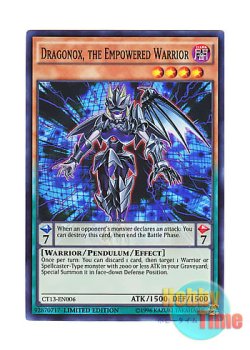 画像1: 英語版 CT13-EN006 Dragonox, the Empowered Warrior 魔装戦士 ドラゴノックス (スーパーレア) Limited Edition