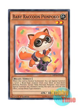 画像1: 英語版 MP14-EN136 Baby Raccoon Ponpoko 子狸ぽんぽこ (ノーマル) 1st Edition